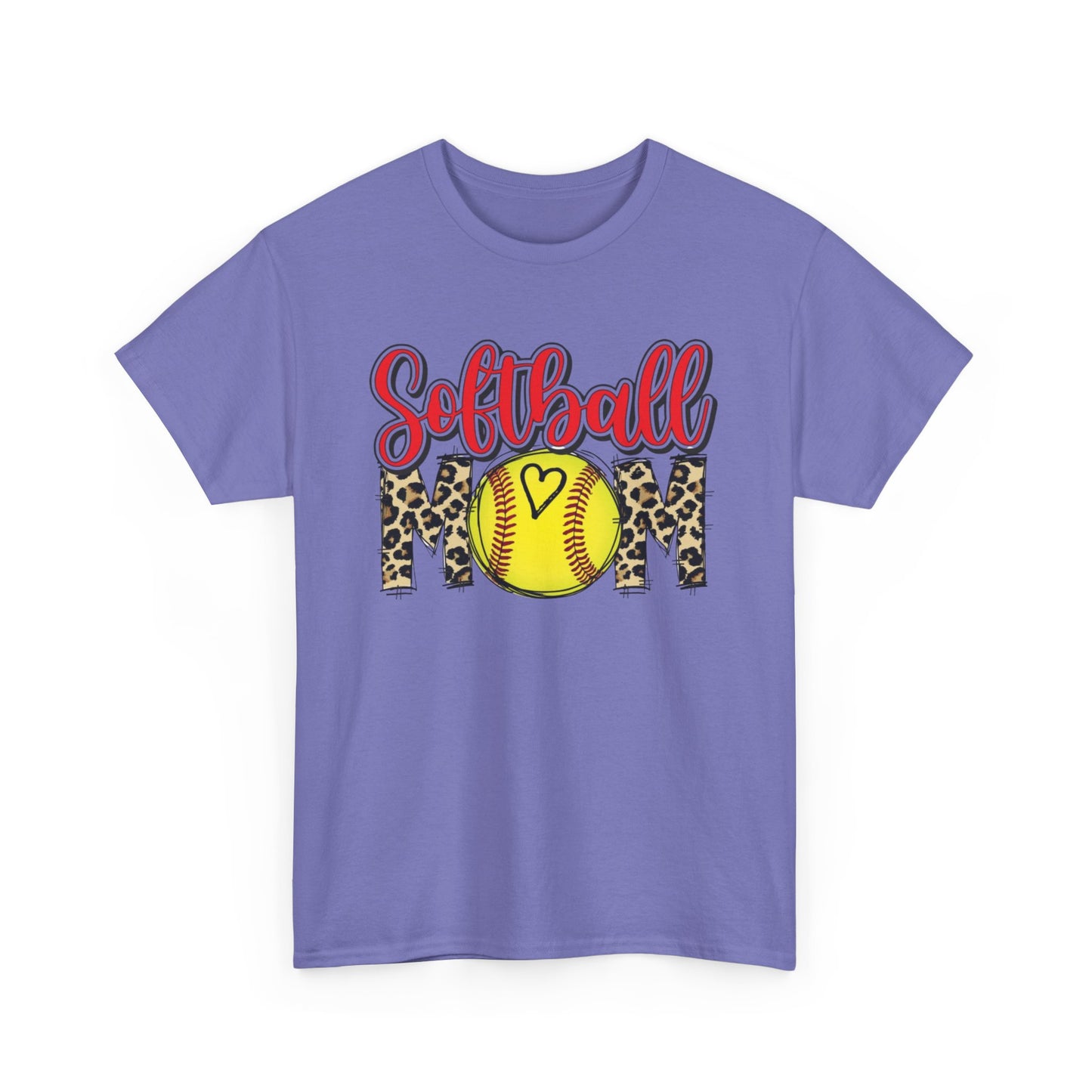 Softball Mom Leopard Tee