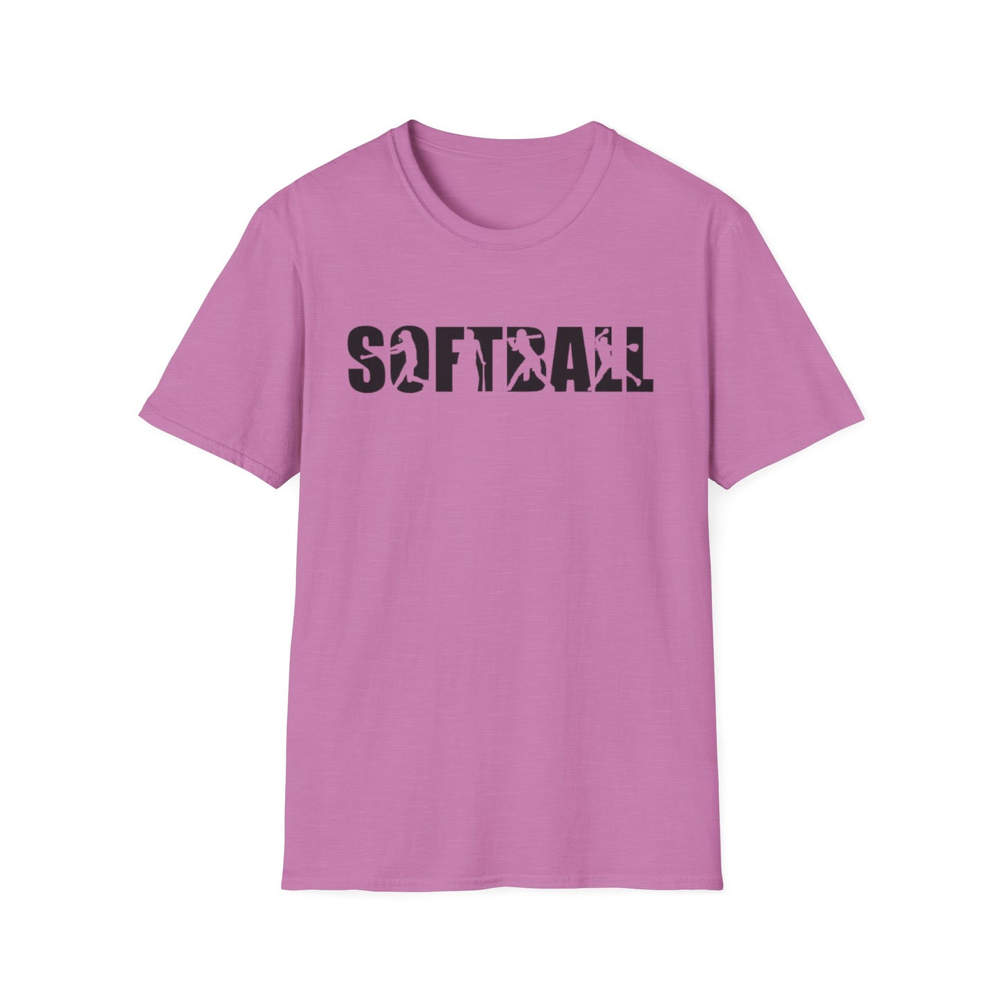 Softball Action Silhouette Tee
