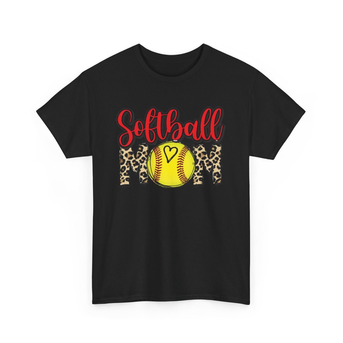 Softball Mom Leopard Tee