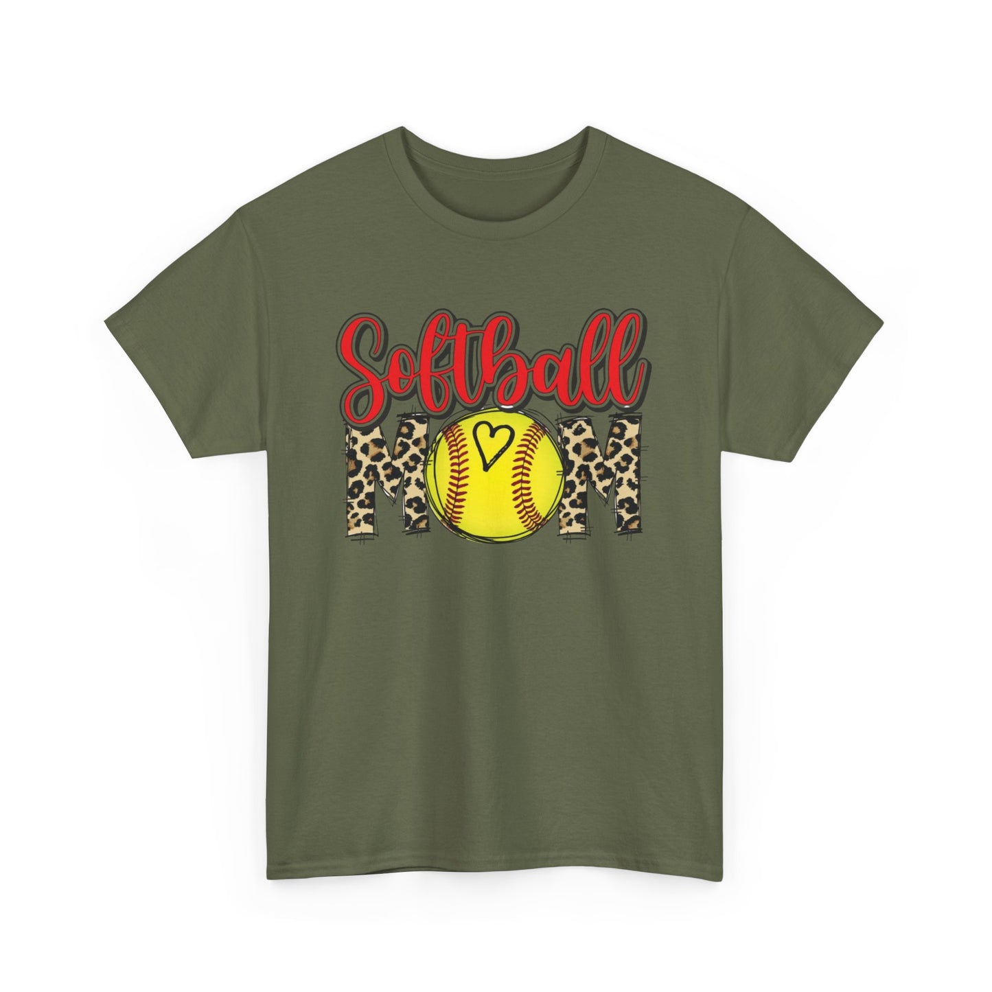 Softball Mom Leopard Tee