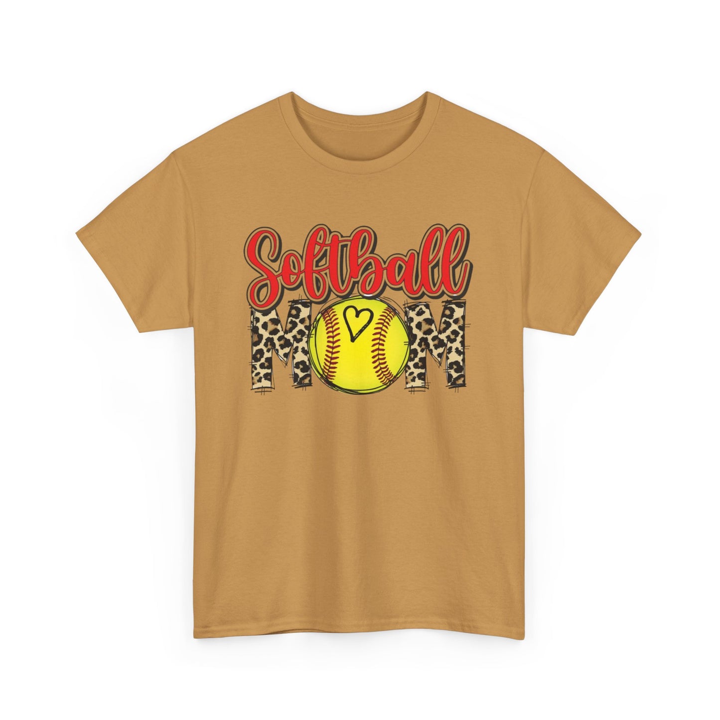 Softball Mom Leopard Tee