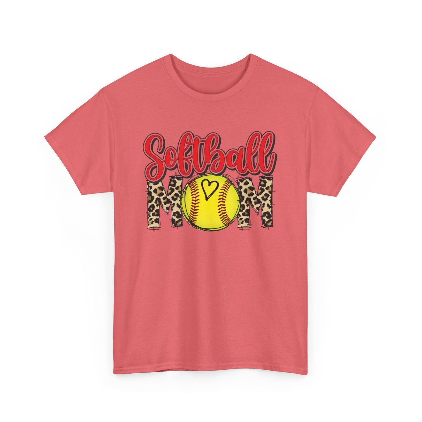 Softball Mom Leopard Tee