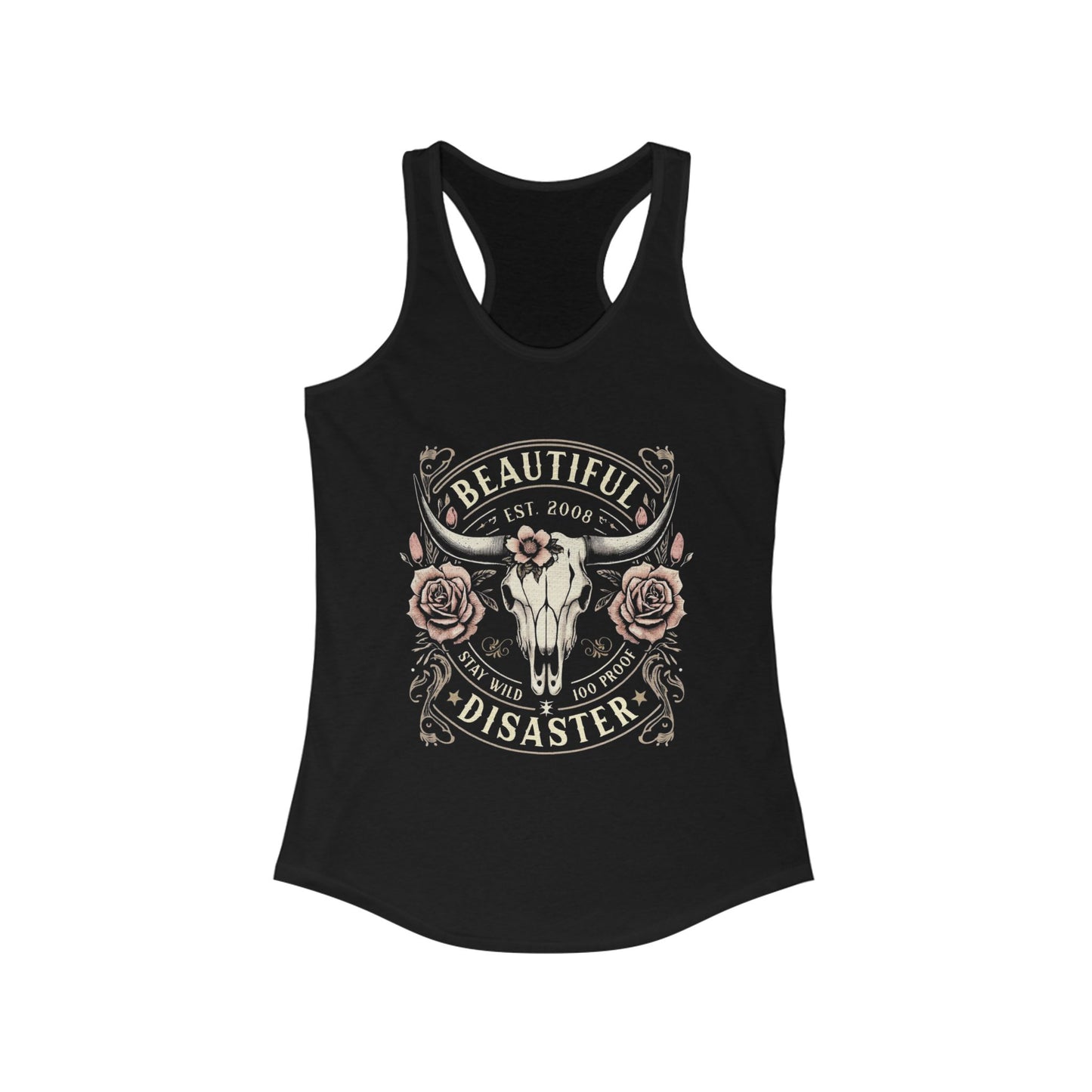Beautiful Disaster Racerback Tank