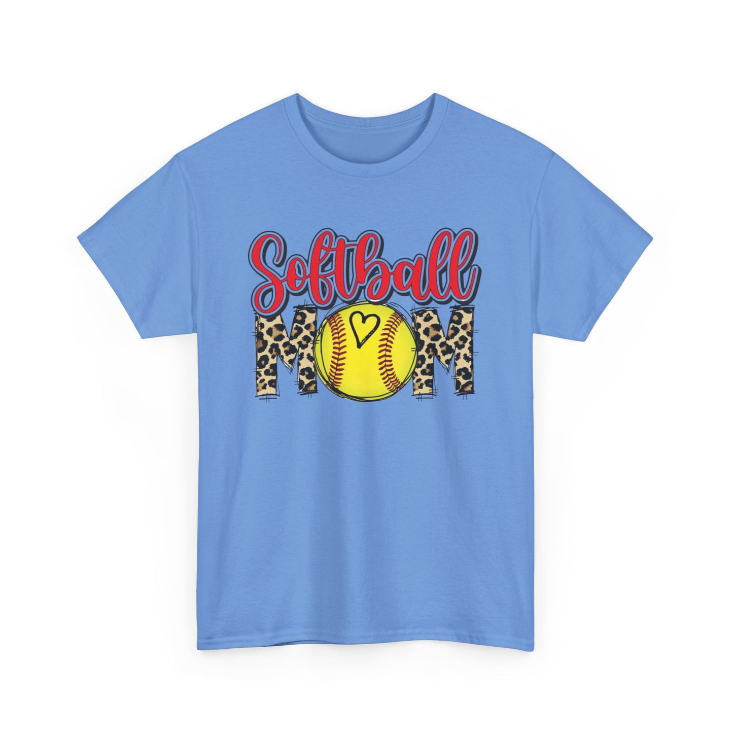 Softball Mom Leopard Tee