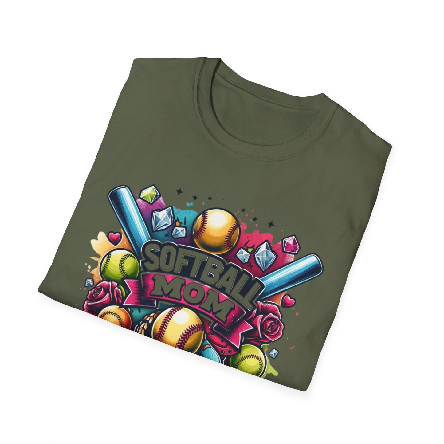 Softball Mom Bling Tee