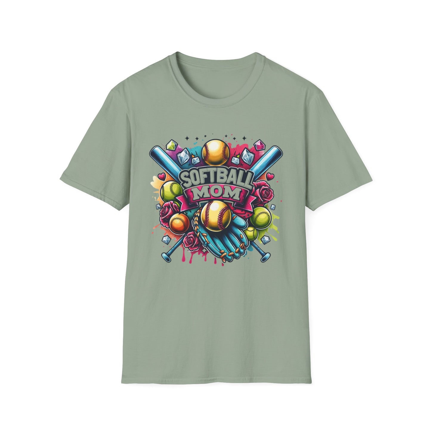 Softball Mom Bling Tee