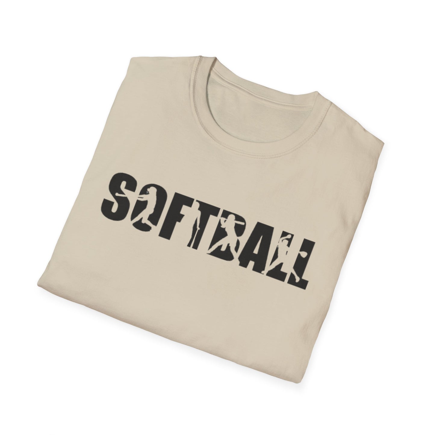Softball Action Silhouette Tee