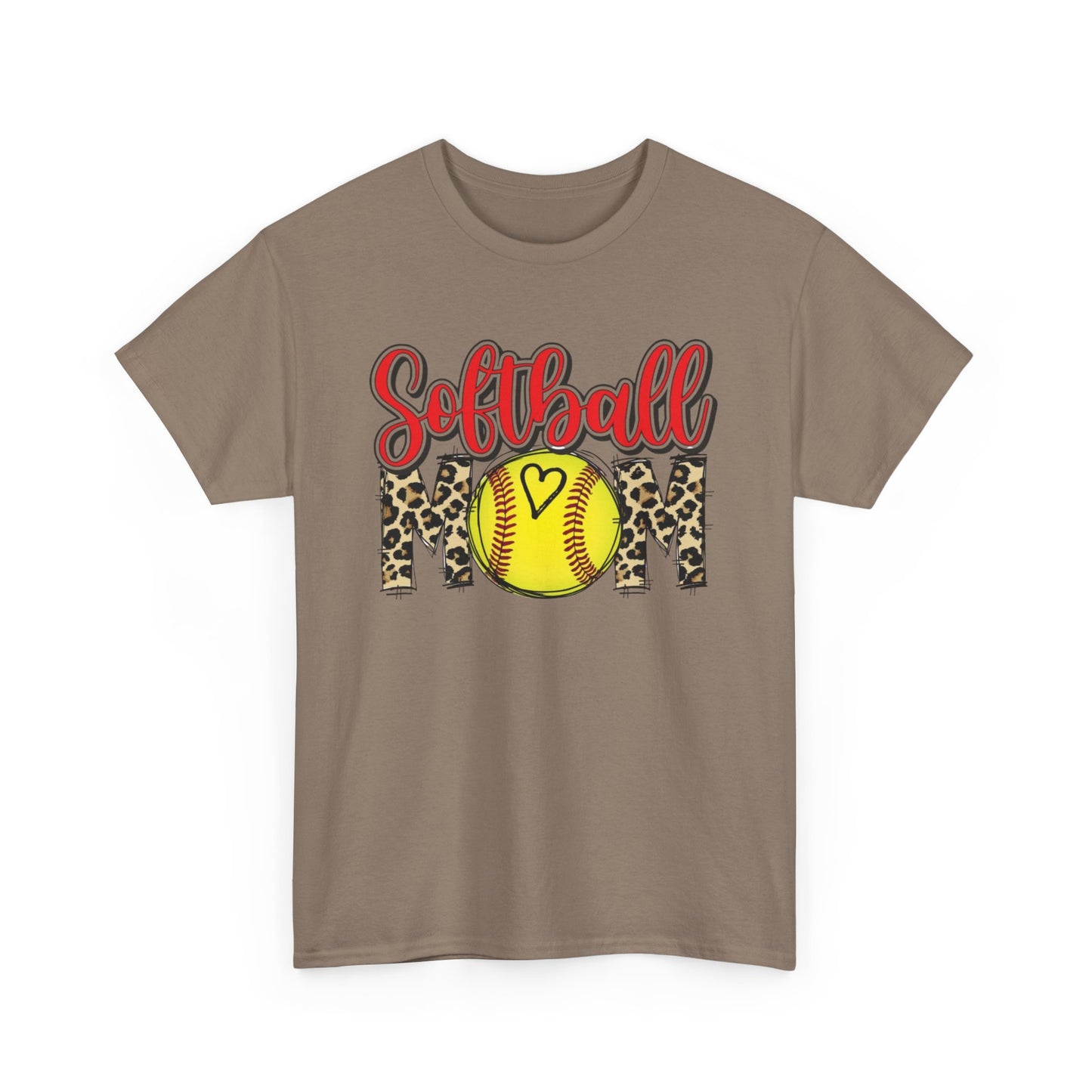 Softball Mom Leopard Tee