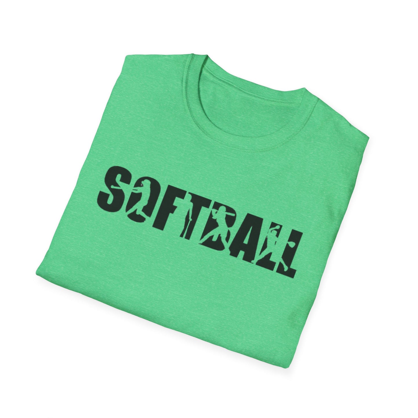 Softball Action Silhouette Tee