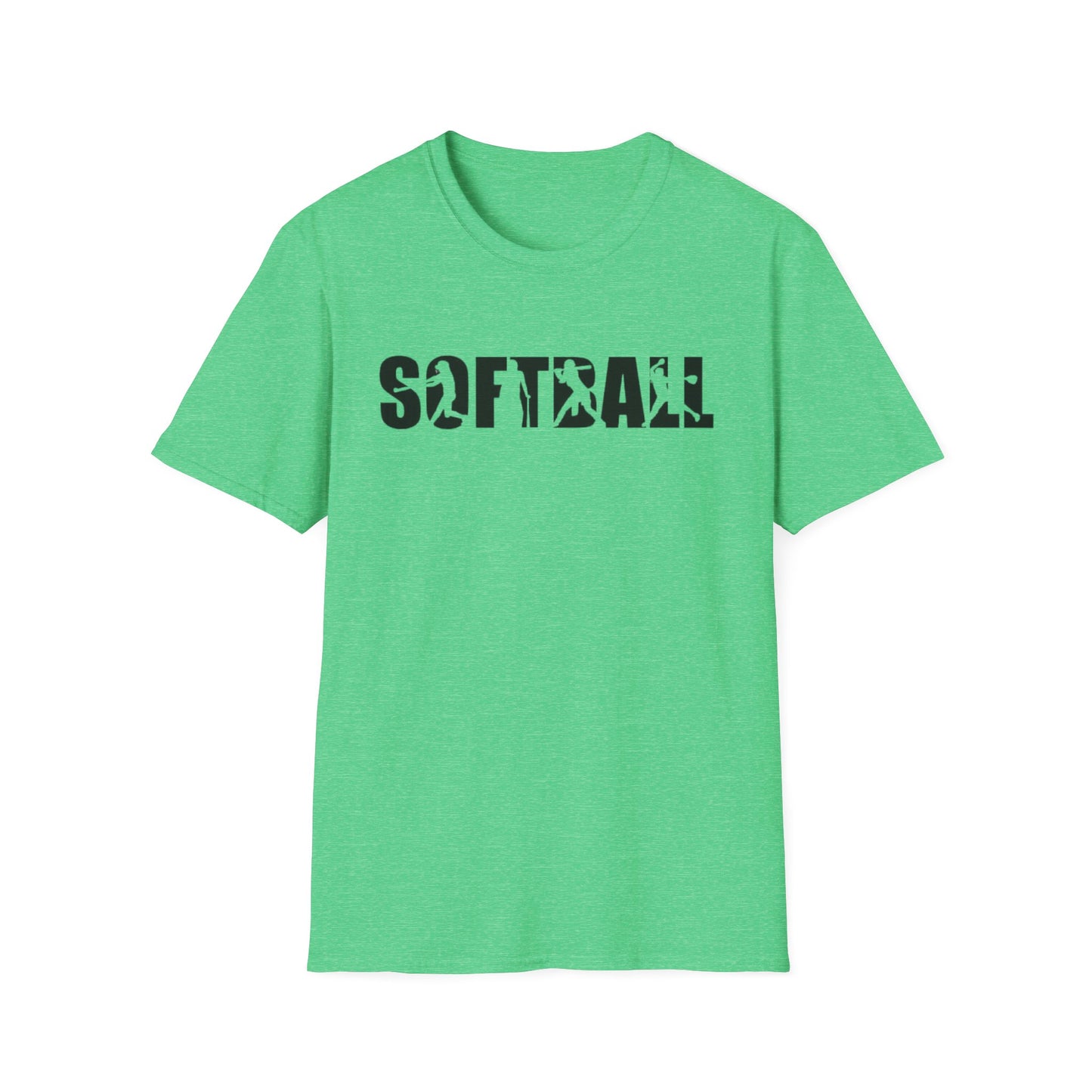 Softball Action Silhouette Tee