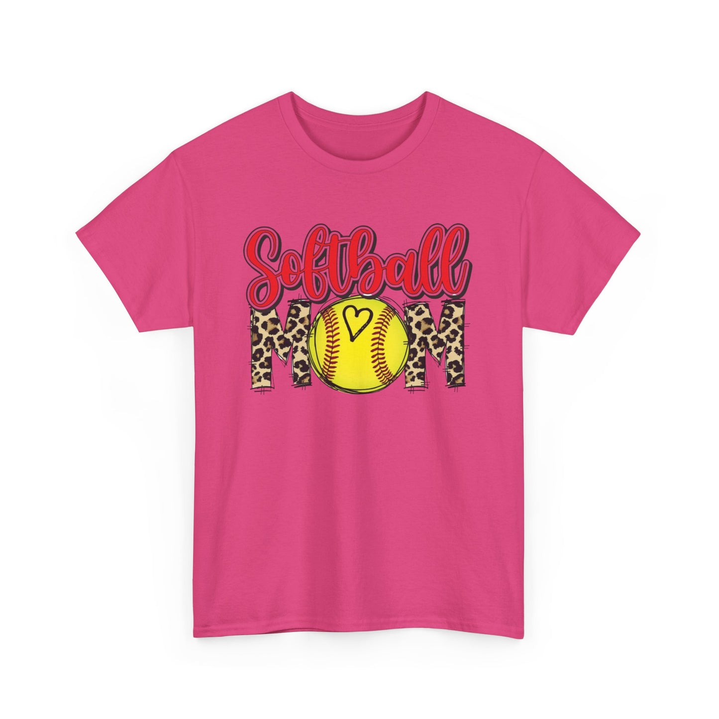 Softball Mom Leopard Tee