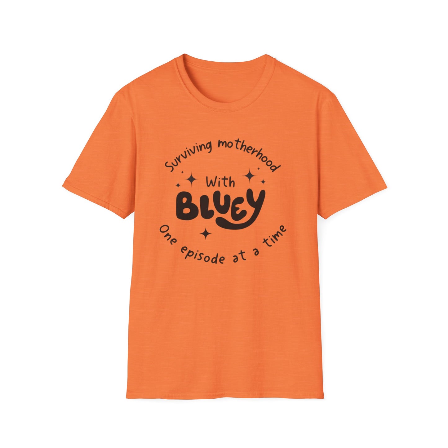 Bluey and Barely Holding On Mom Tee