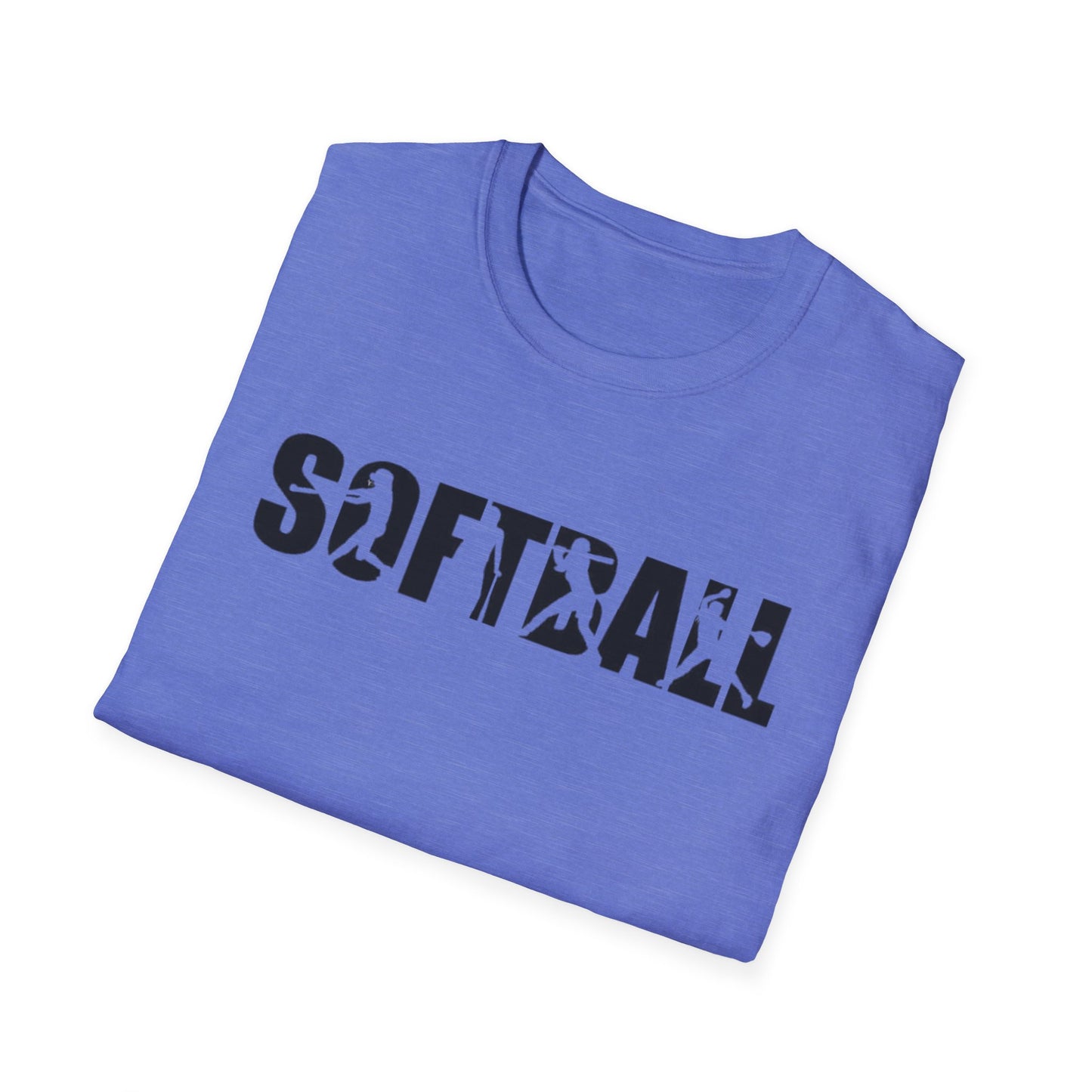 Softball Action Silhouette Tee