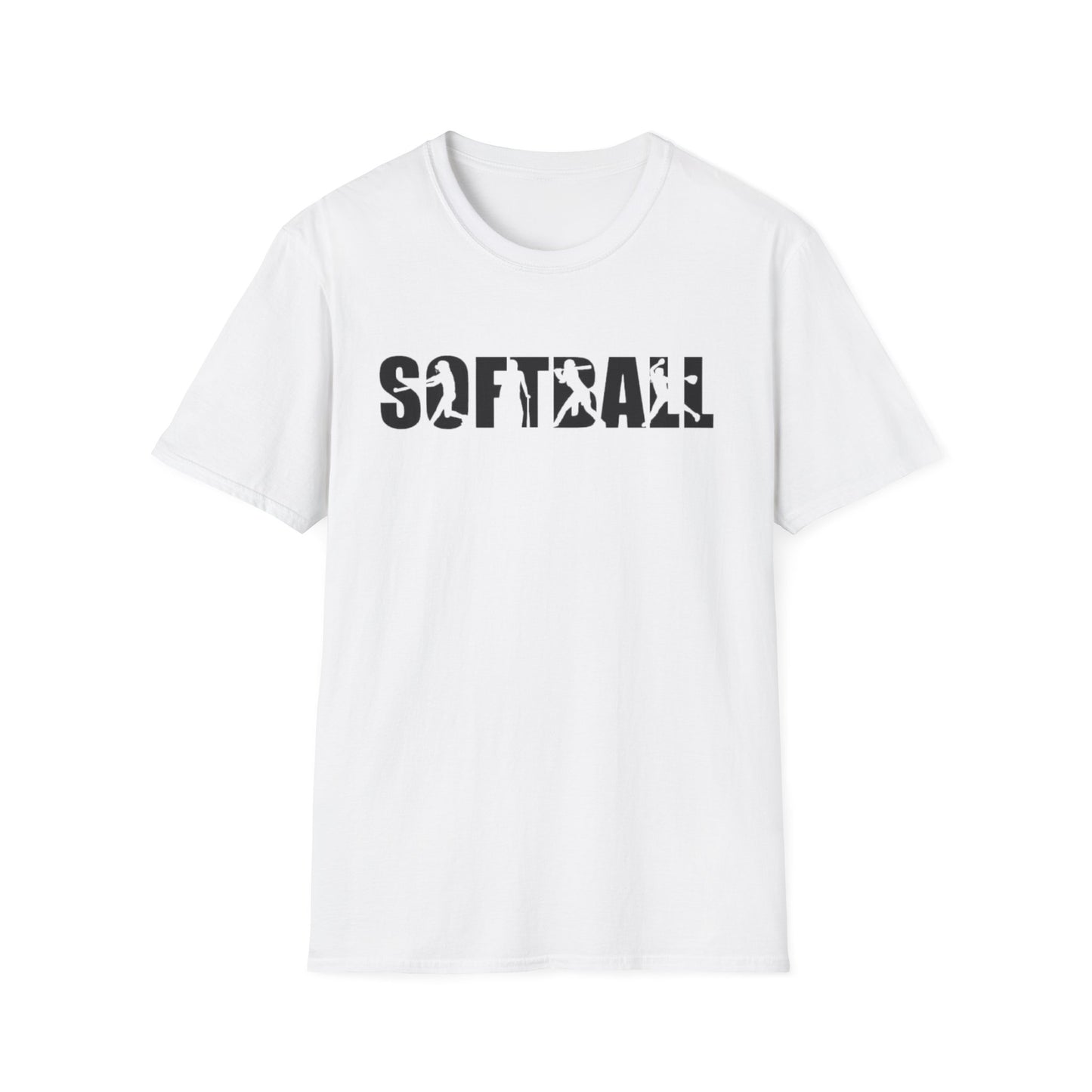 Softball Action Silhouette Tee