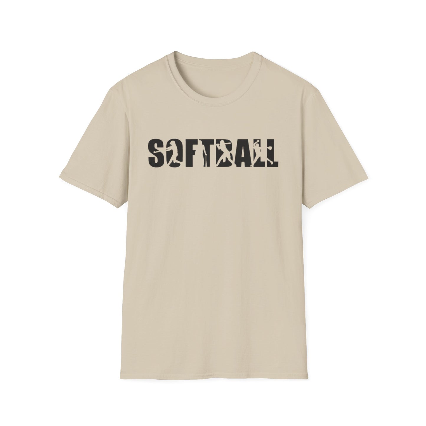 Softball Action Silhouette Tee