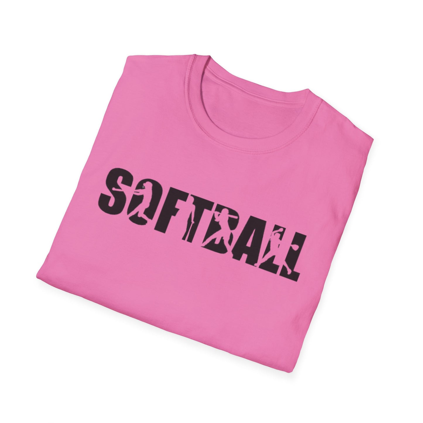 Softball Action Silhouette Tee
