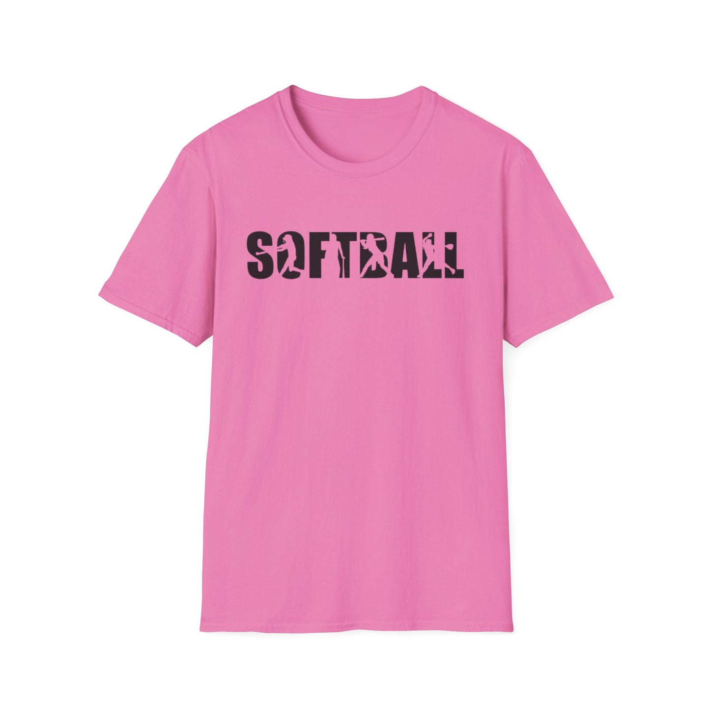 Softball Action Silhouette Tee