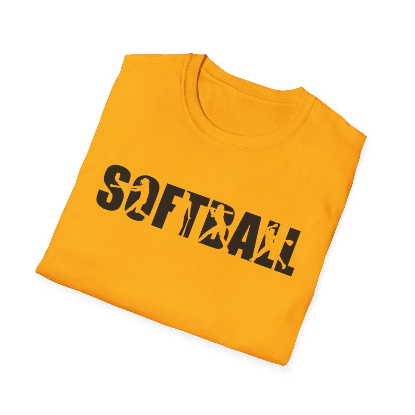 Softball Action Silhouette Tee
