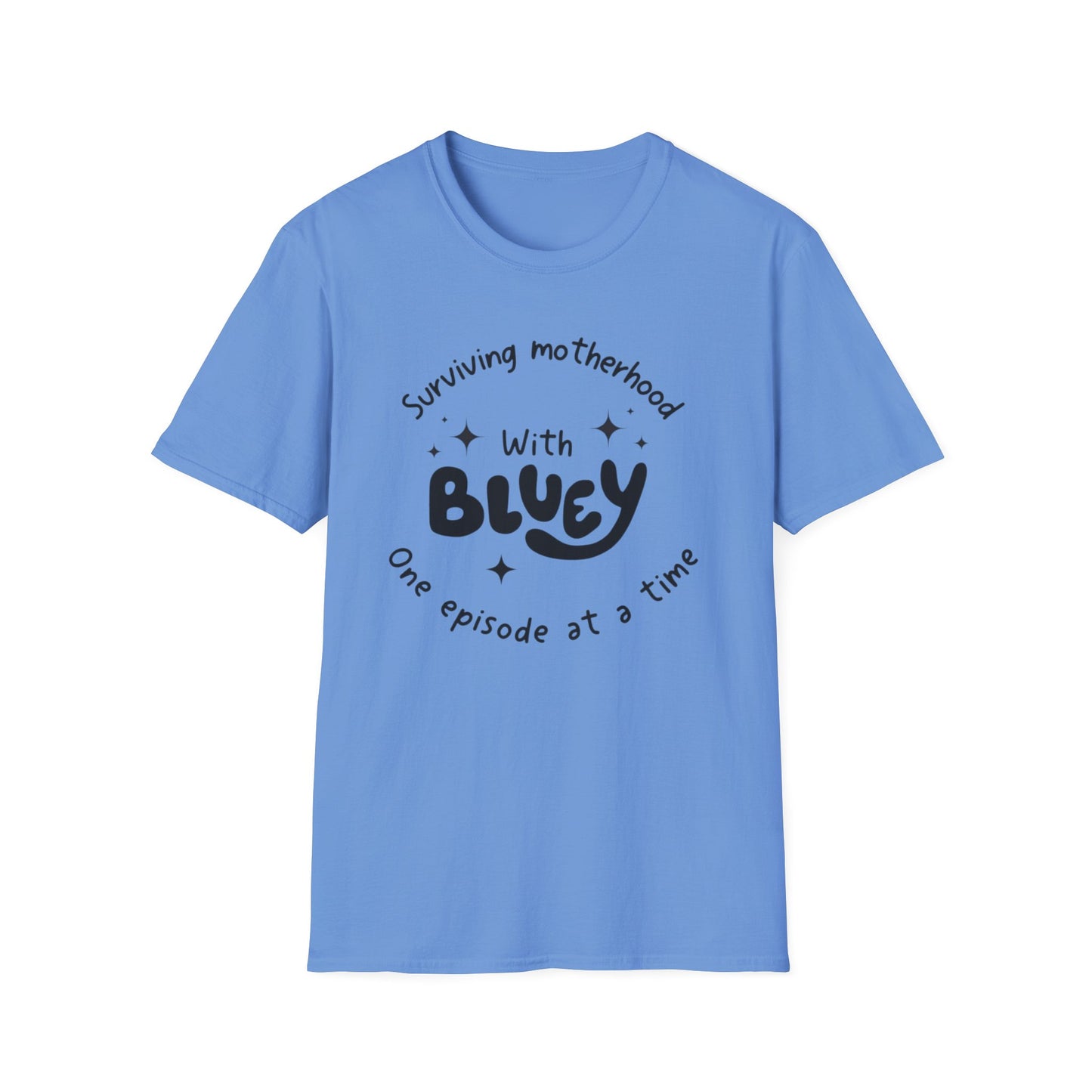 Bluey and Barely Holding On Mom Tee