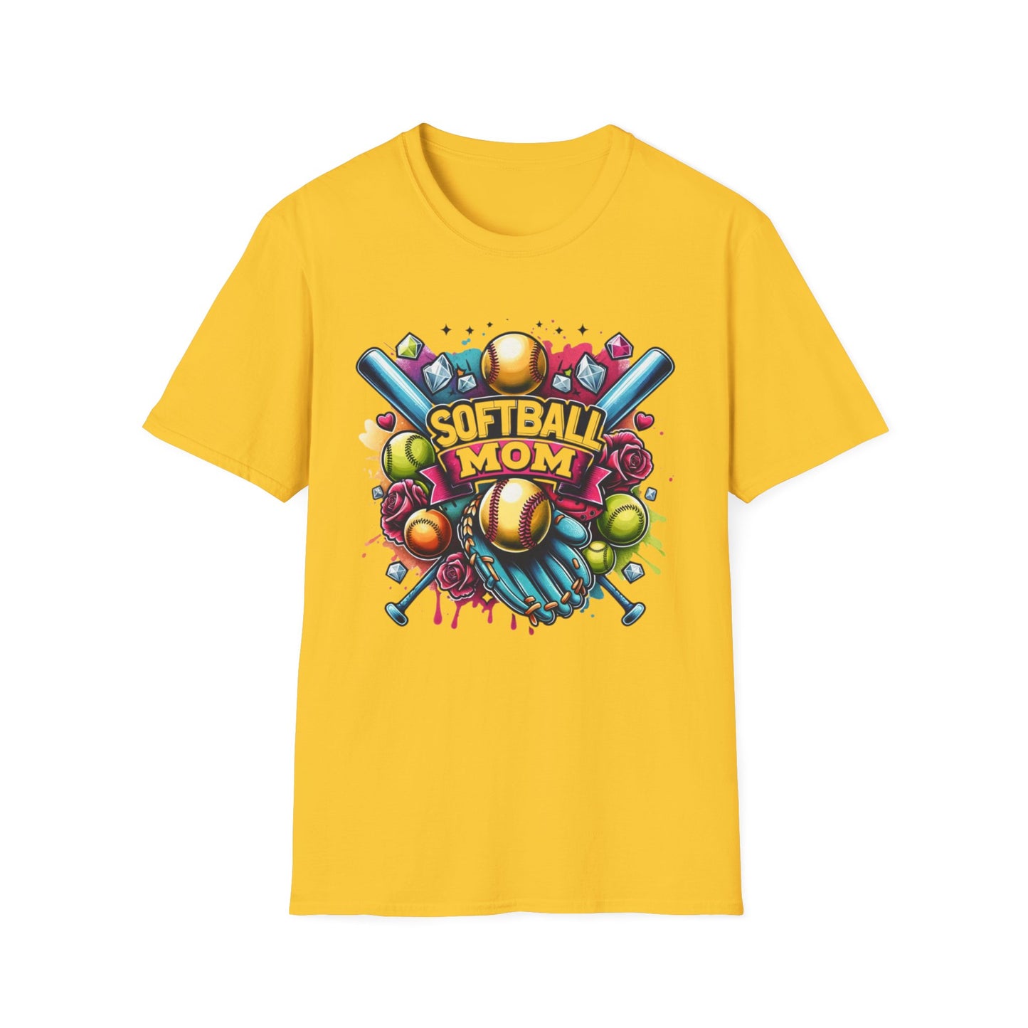 Softball Mom Bling Tee