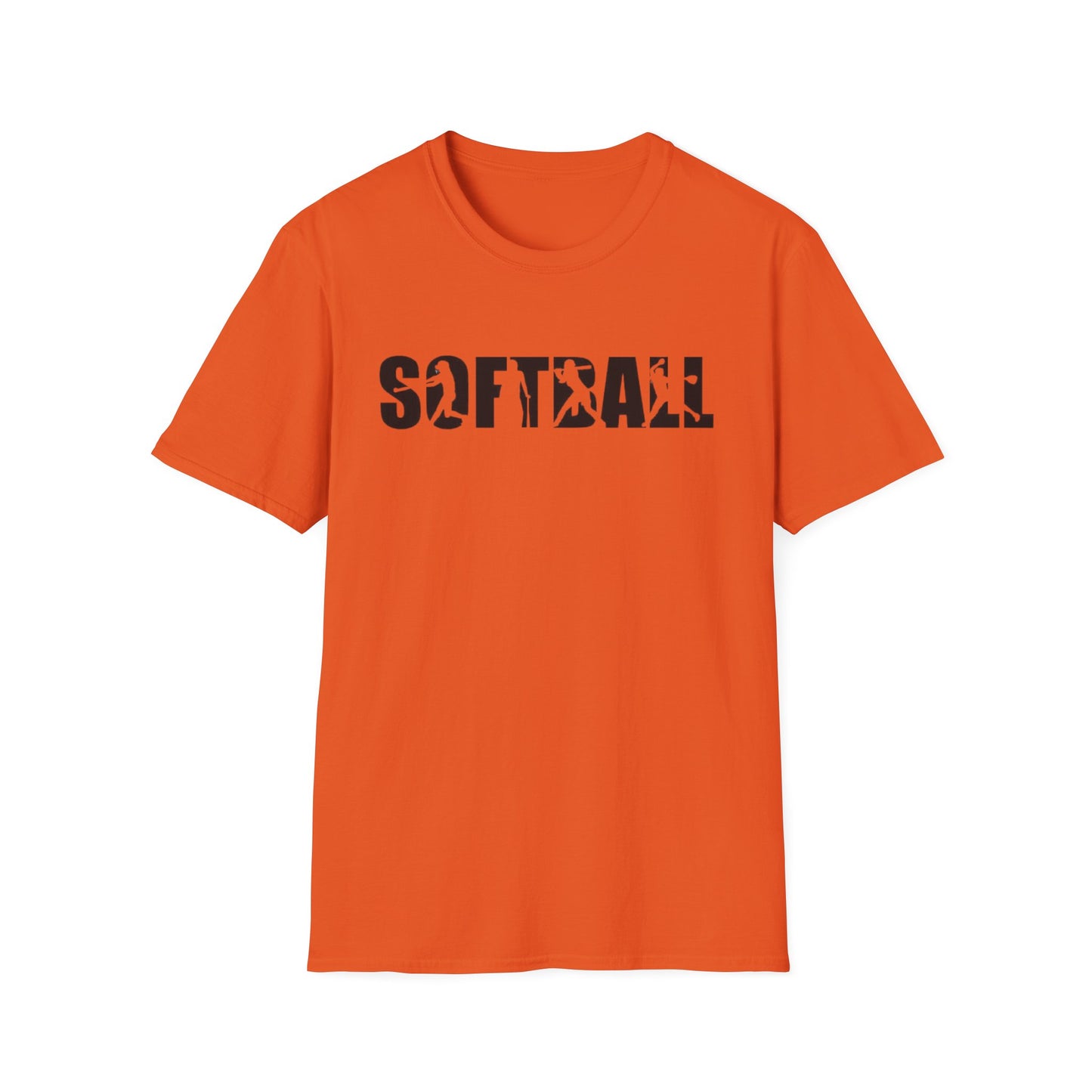 Softball Action Silhouette Tee