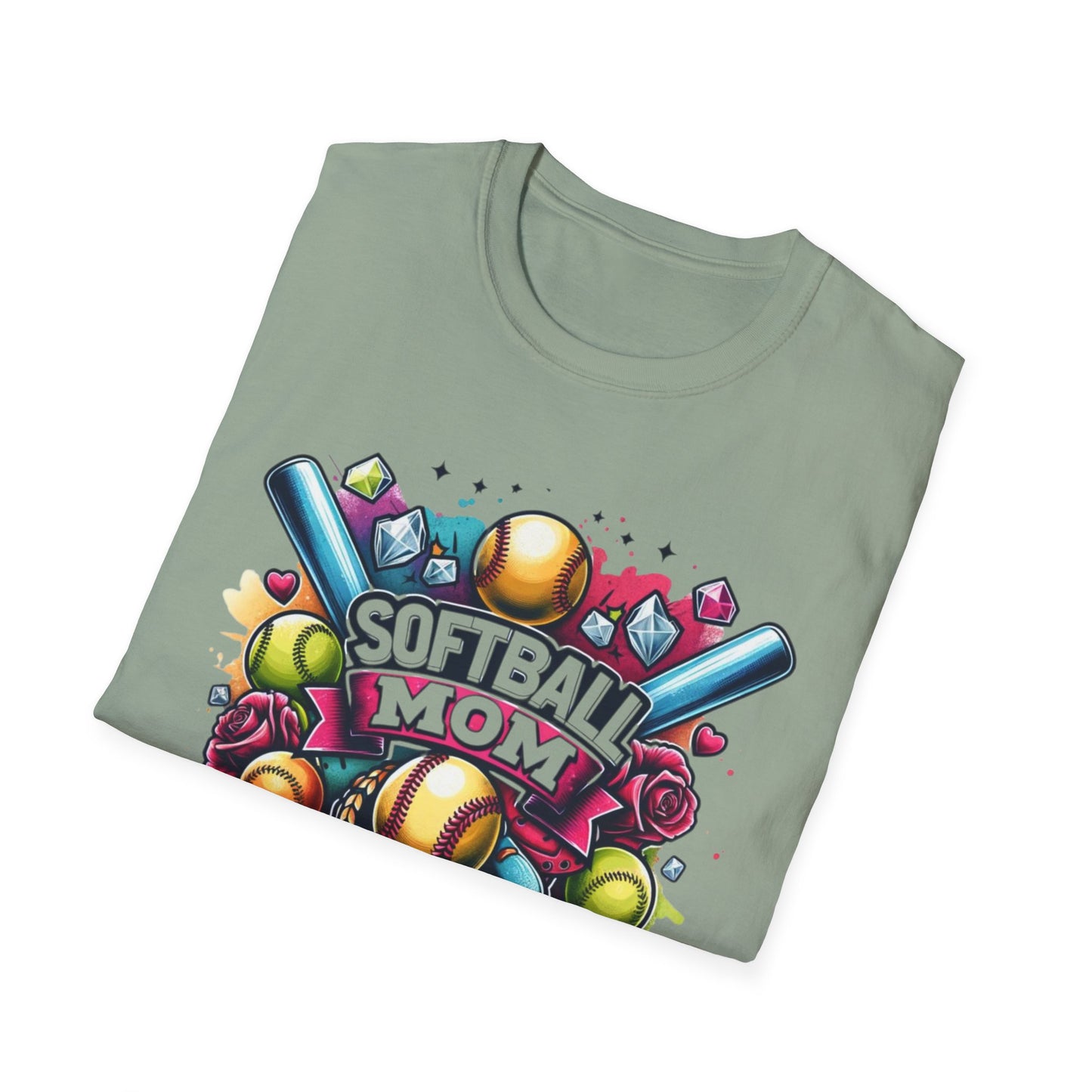 Softball Mom Bling Tee