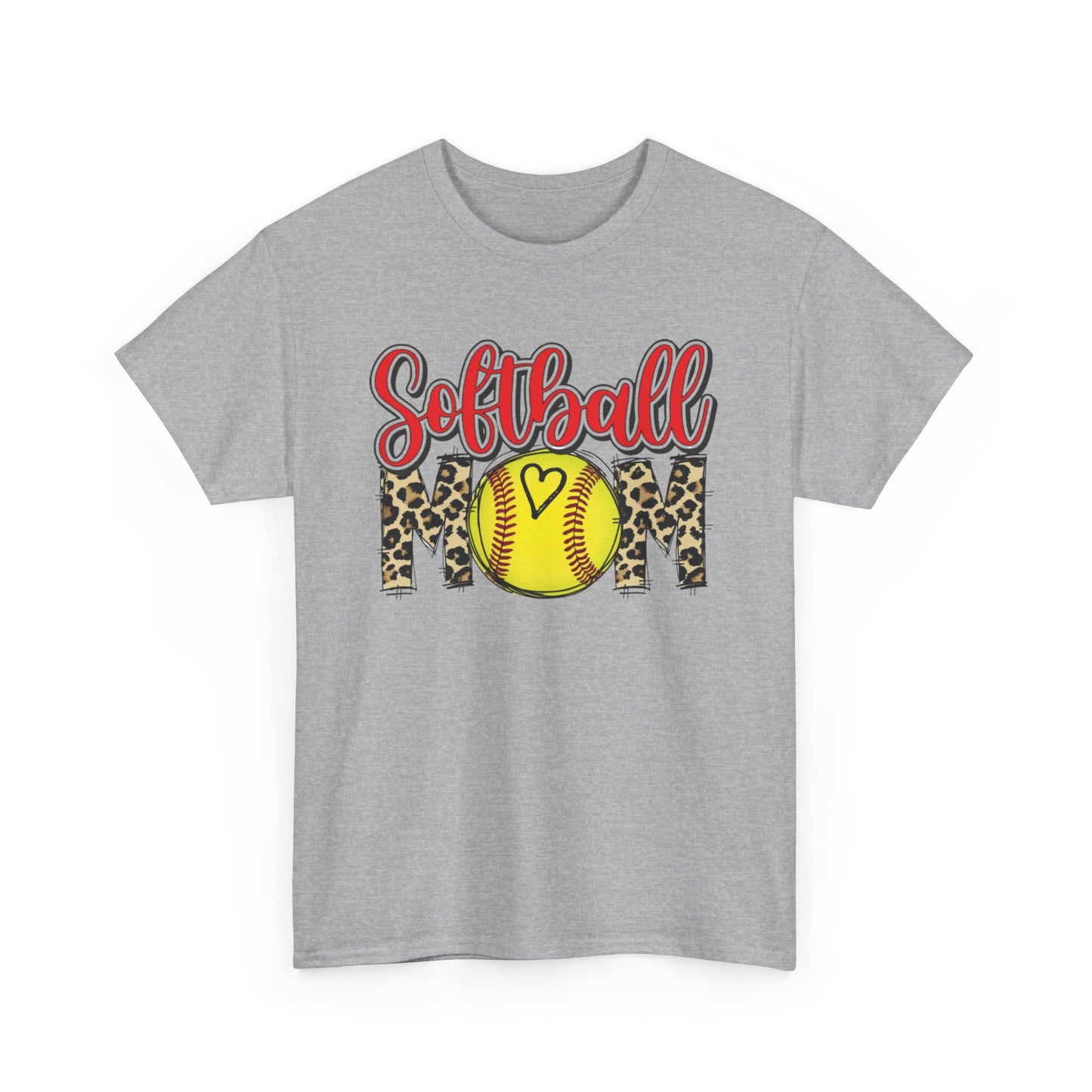 Softball Mom Leopard Tee