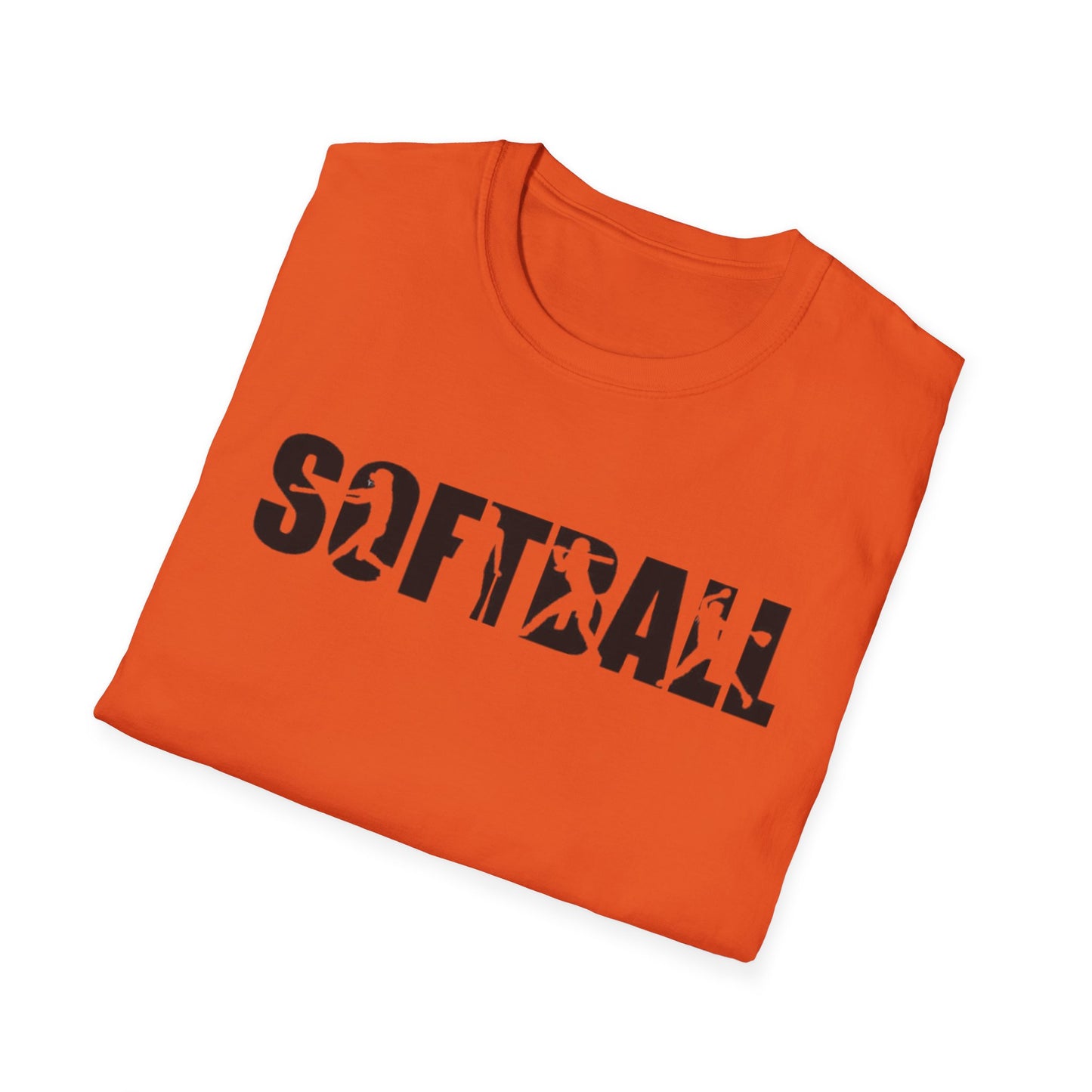 Softball Action Silhouette Tee