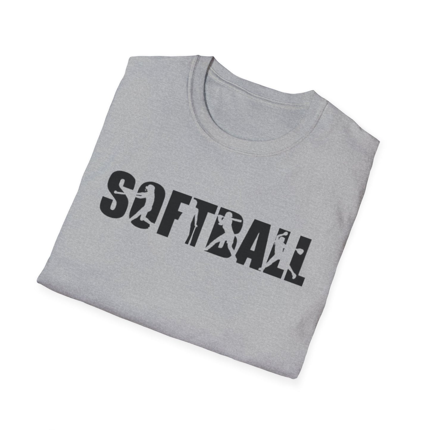 Softball Action Silhouette Tee