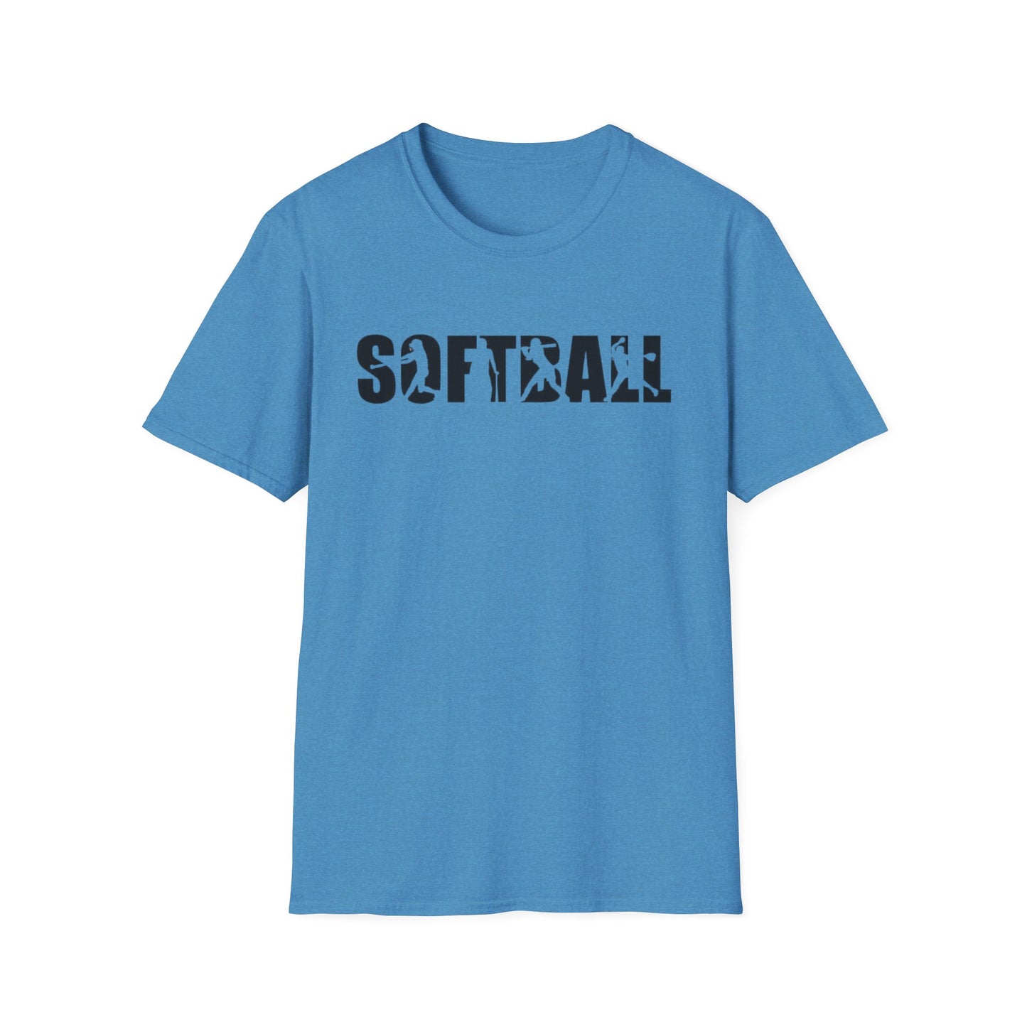 Softball Action Silhouette Tee