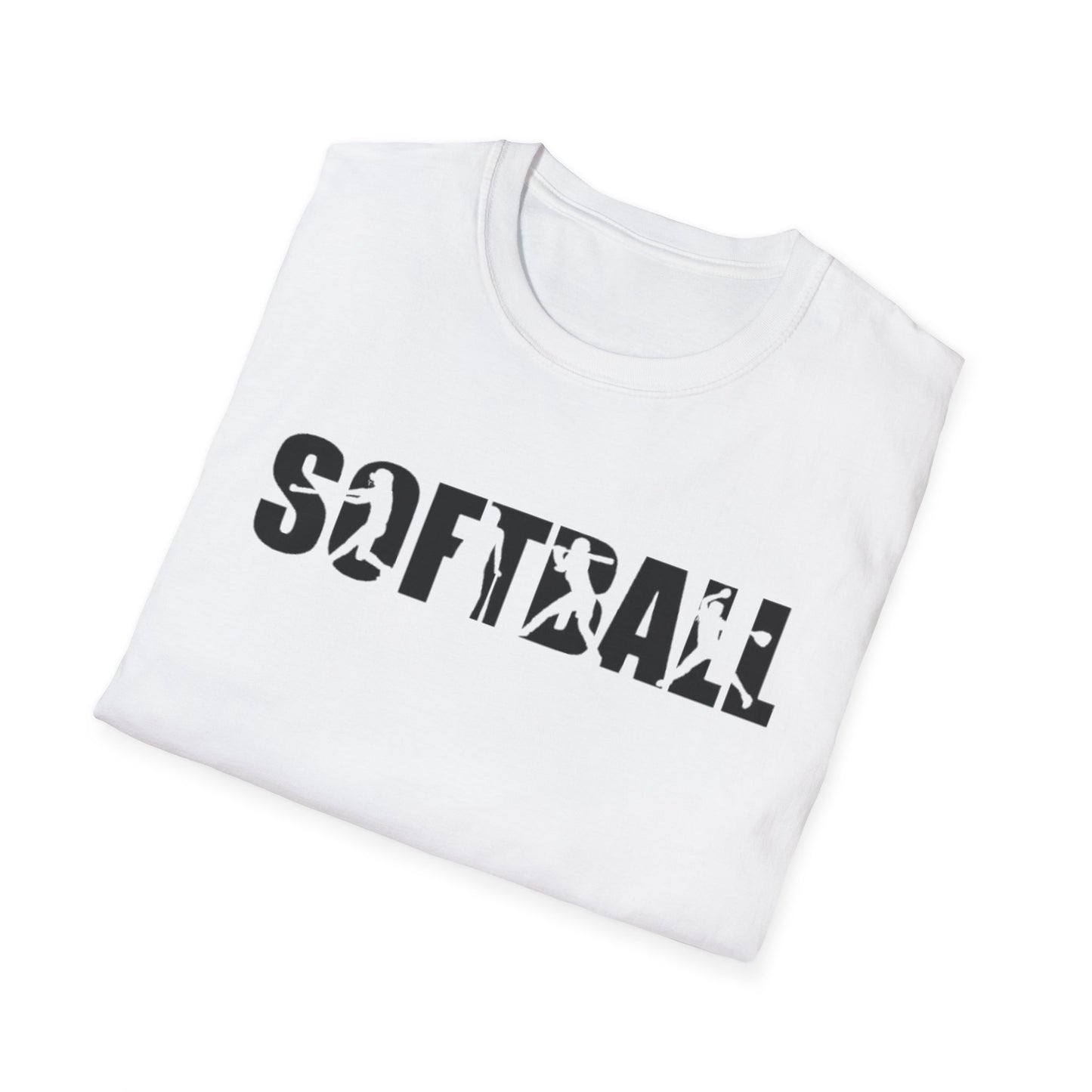 Softball Action Silhouette Tee