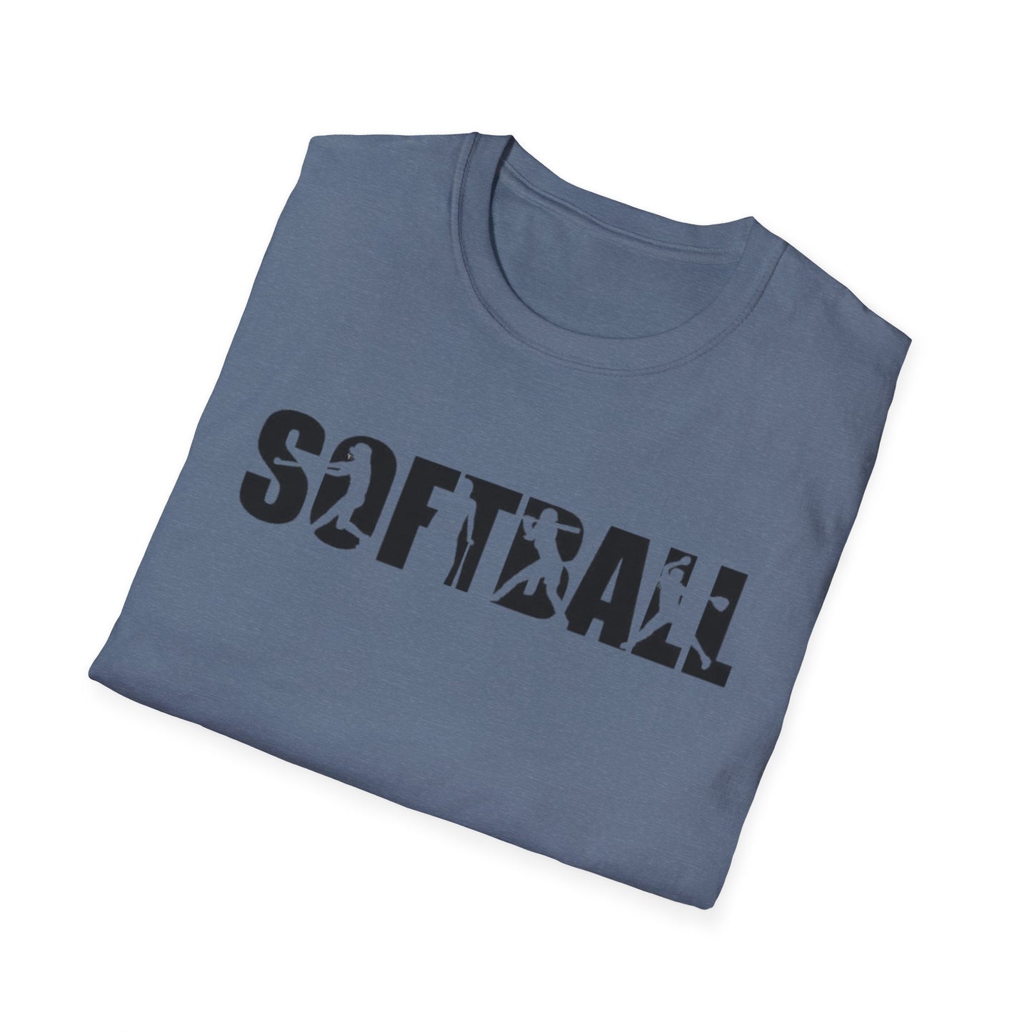 Softball Action Silhouette Tee
