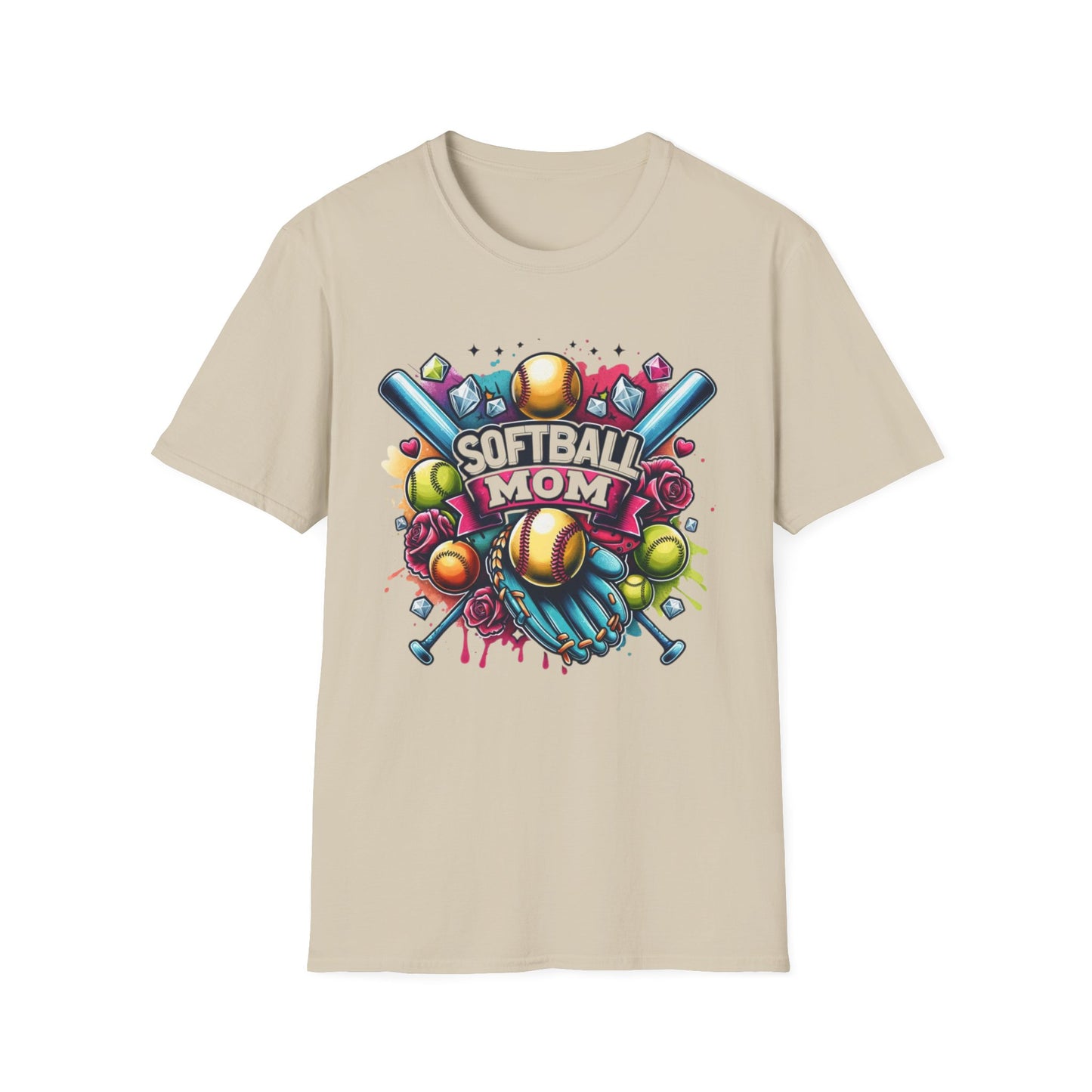 Softball Mom Bling Tee
