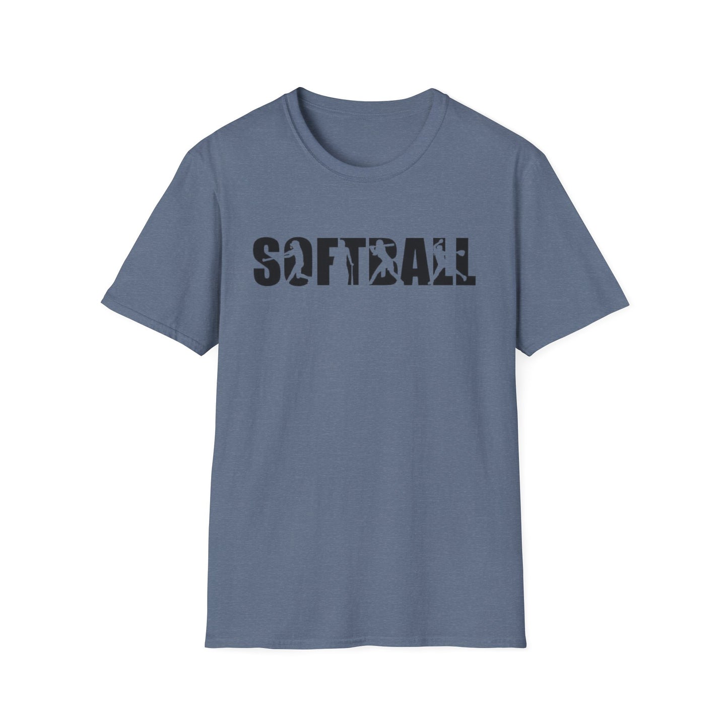 Softball Action Silhouette Tee
