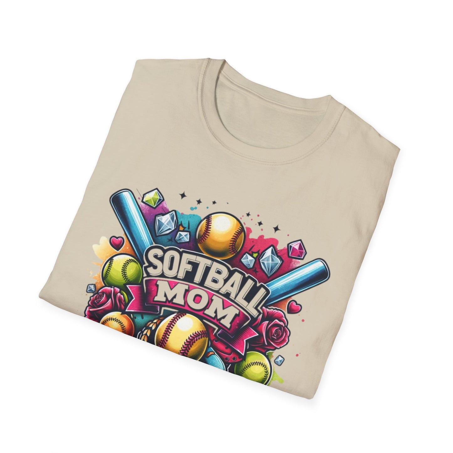 Softball Mom Bling Tee
