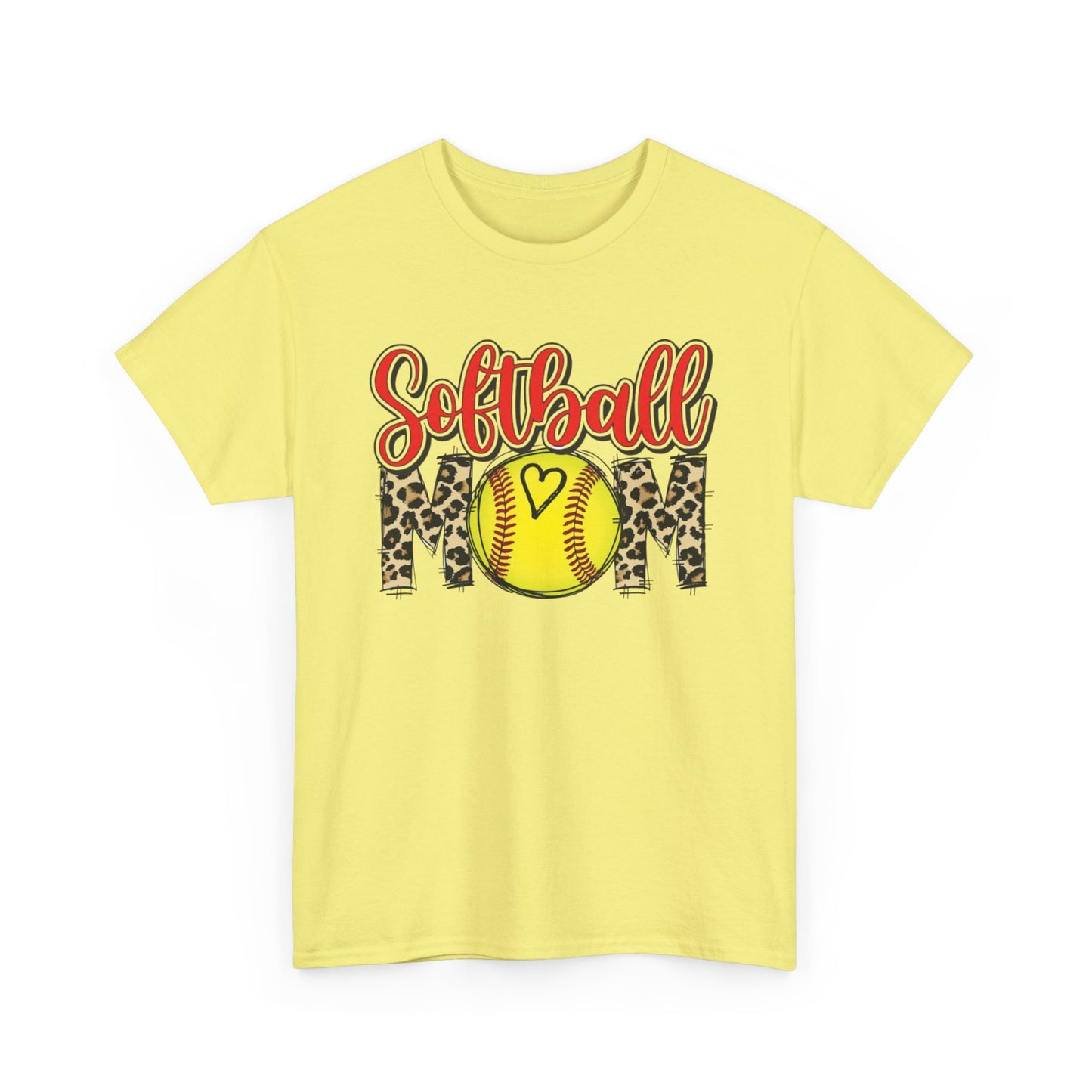 Softball Mom Leopard Tee