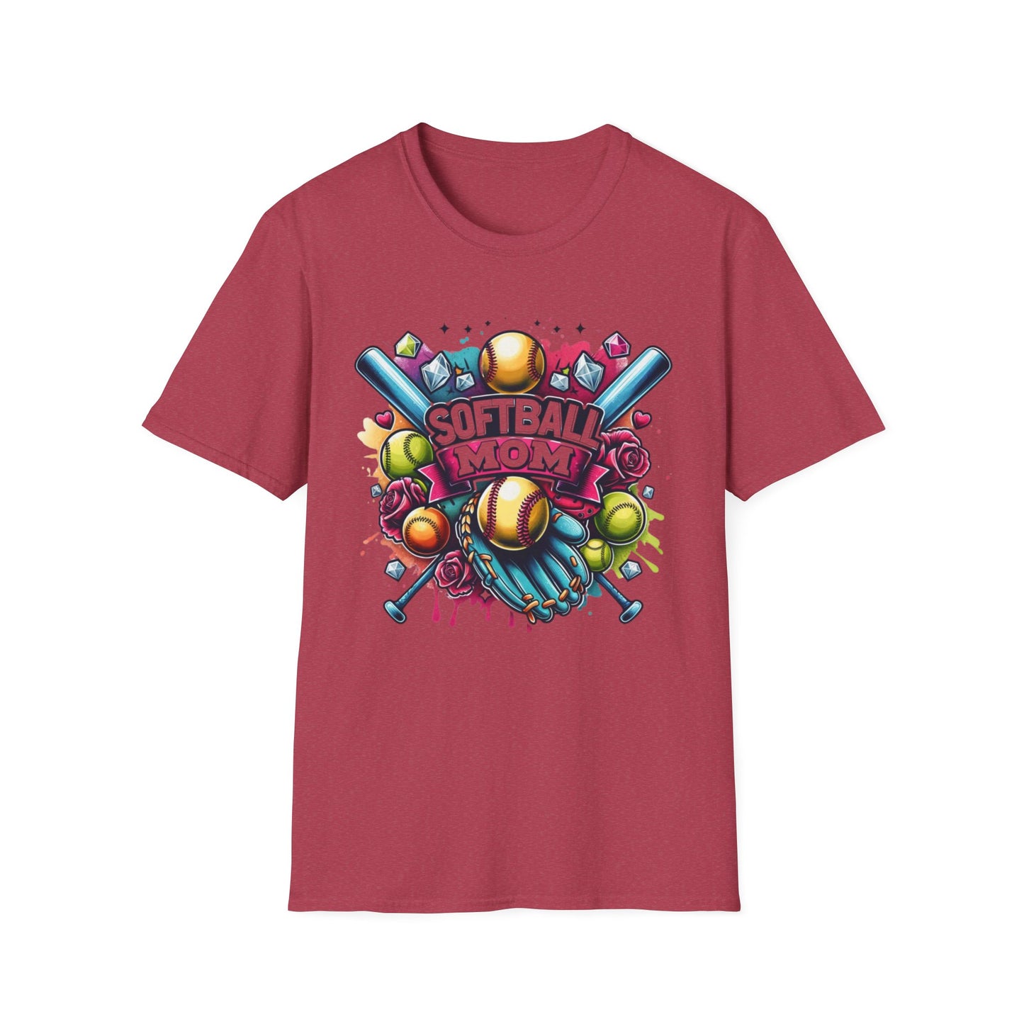 Softball Mom Bling Tee