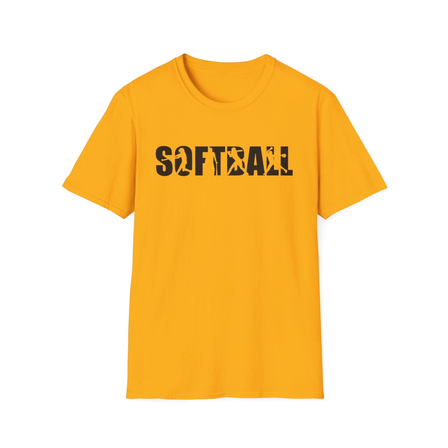 Softball Action Silhouette Tee