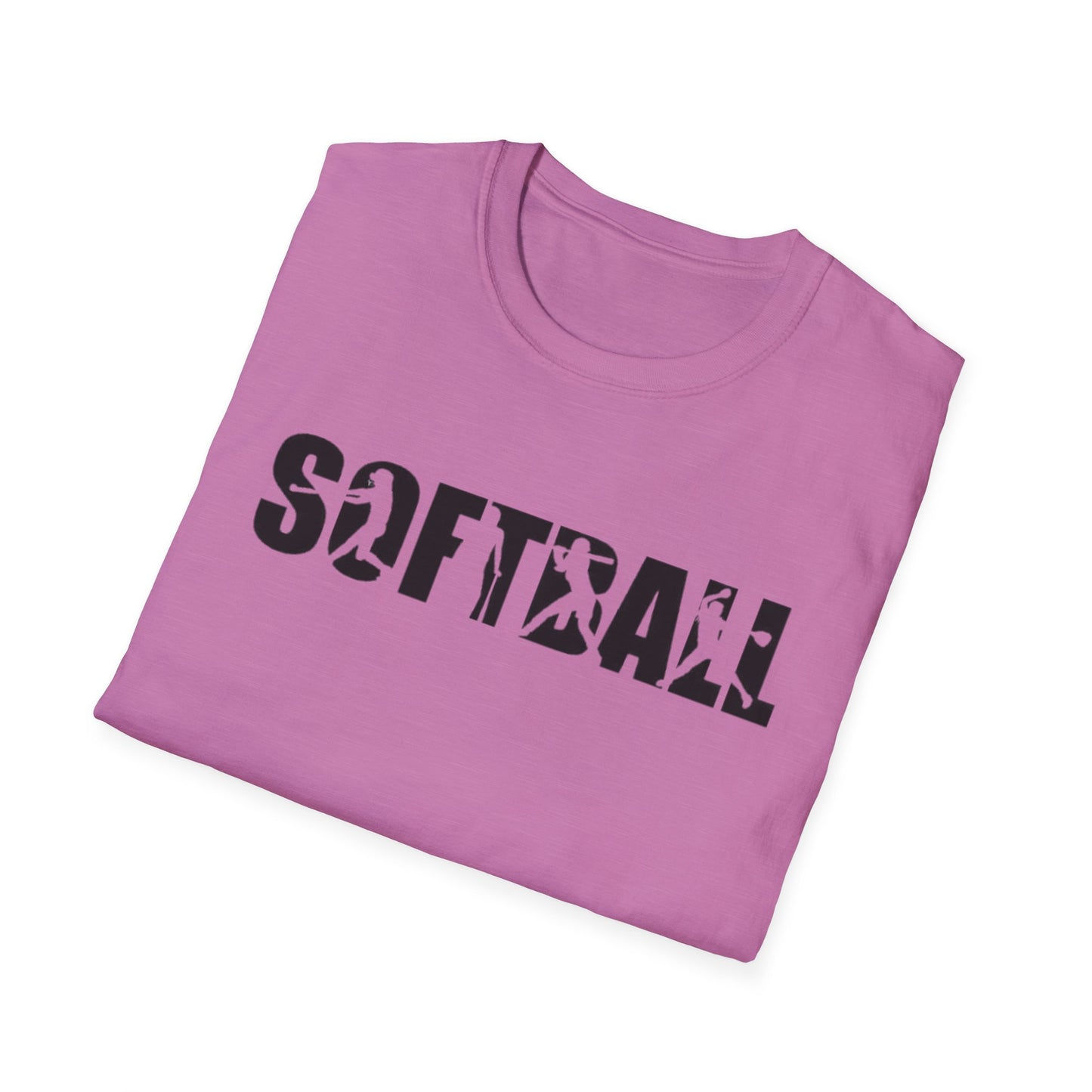 Softball Action Silhouette Tee