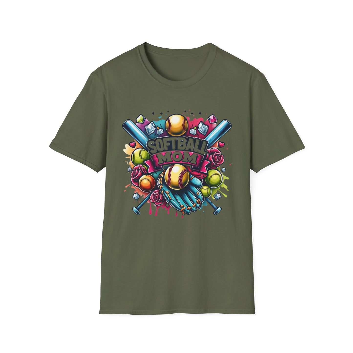 Softball Mom Bling Tee