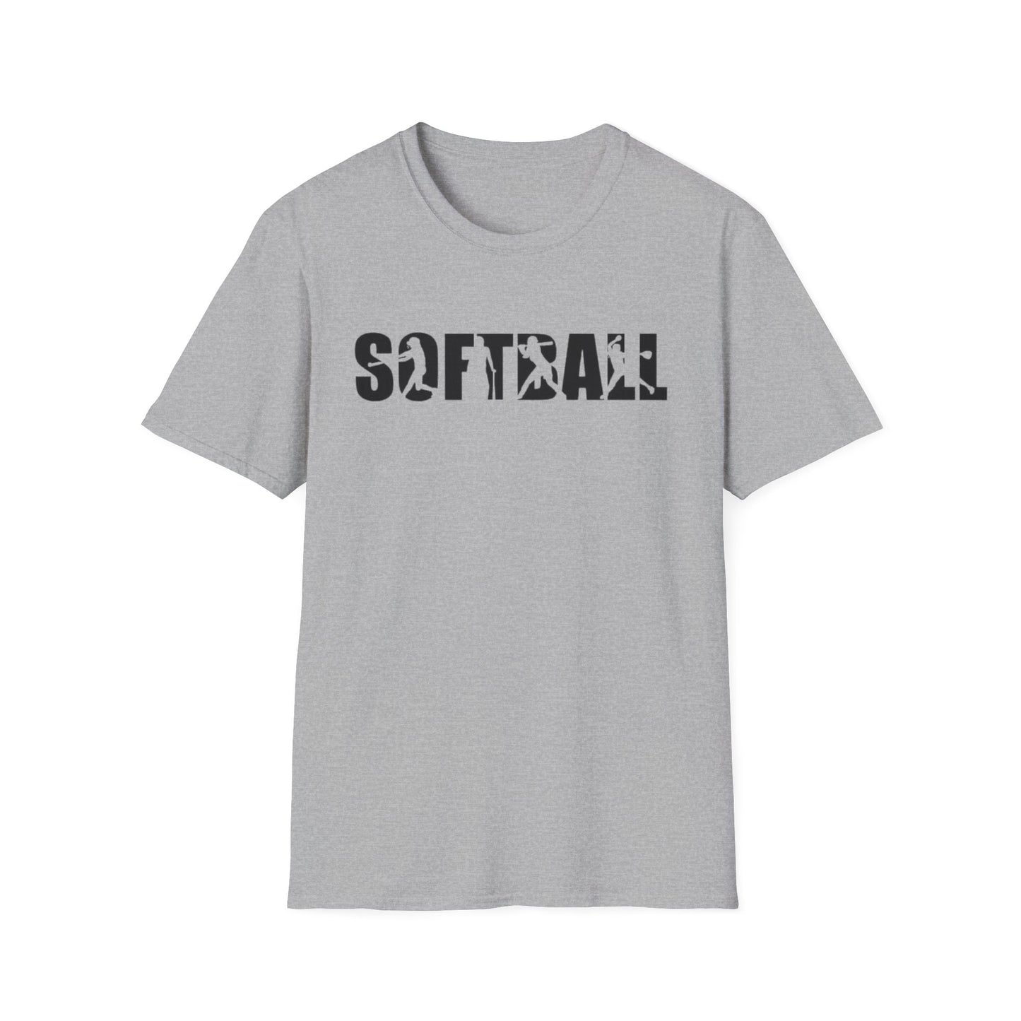 Softball Action Silhouette Tee